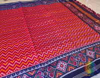 Red Pure Mulberry Silk Patola Dupatta – Handloom Saree Online India | Elegantt Drapes