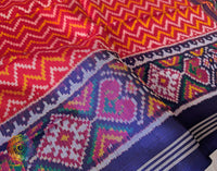 Red Pure Mulberry Silk Patola Dupatta – Handloom Saree Online India | Elegantt Drapes