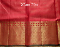 Red Pure Kanjivaram Handloom Silk Saree – Handloom Saree Online India | Elegantt Drapes