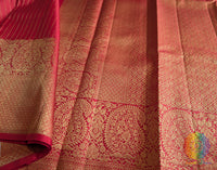 Bridal Red Pure Kanjivaram Silk Saree – Handloom Saree Online India | Elegantt Drapes