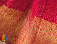 Peach Pure Kanjivaram Silk Saree – Handloom Saree Online India | Elegantt Drapes