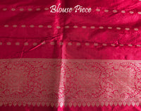 Red Banarasi Handloom Katan Silk Saree 2 – Handloom Saree Online India | Elegantt Drapes