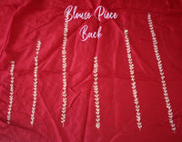 Red Pure Organza Handwork Saree – Handloom Saree Online India | Elegantt Drapes