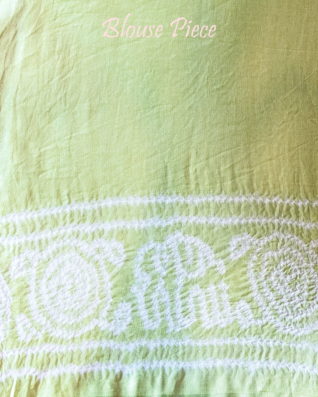 White Green Pure Gajji Silk Bandhani Saree – Bandhani Saree Online India | Elegantt Drapes