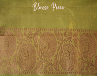 White Green Banarasi Handloom Pure Katan Silk Saree – Handloom Saree Online India | Elegantt Drapes