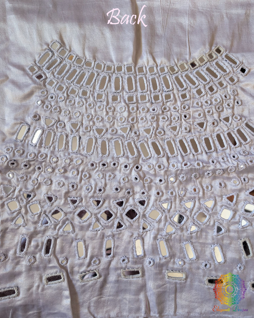 White Mashru Silk Kutch Mirror Work Blouse – Handloom Saree Online India | Elegantt Drapes