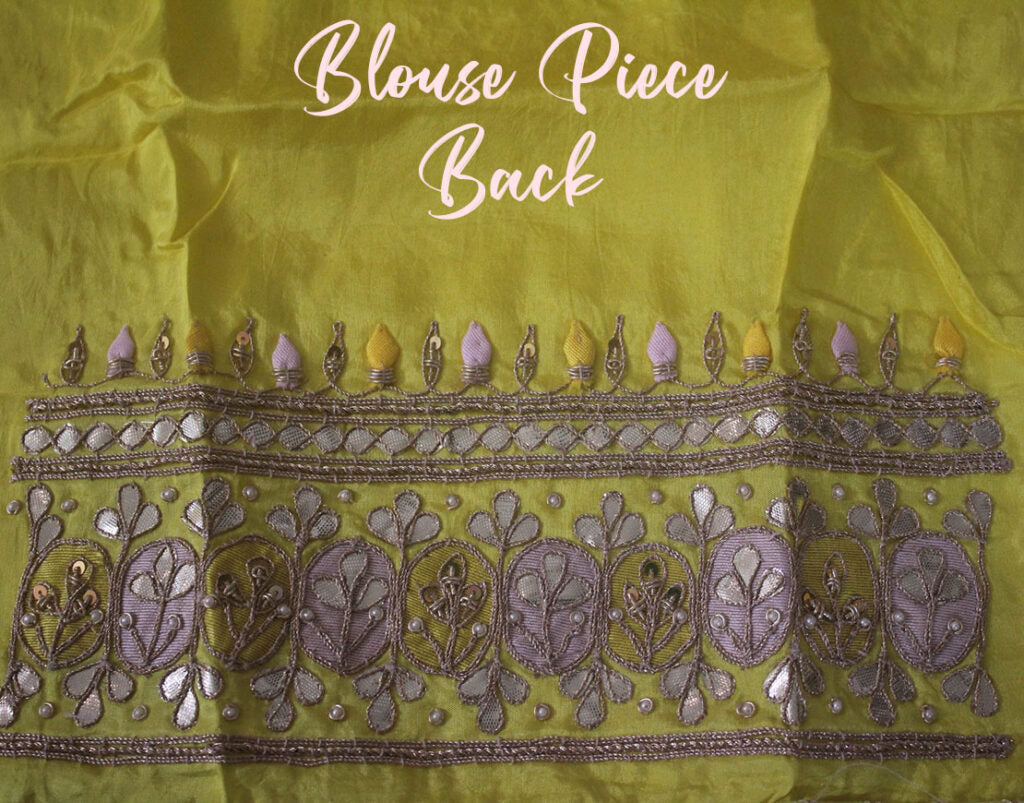 White Pure Organza Gota Patti Handwork Saree – Handloom Saree Online India | Elegantt Drapes