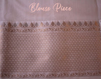 Off White Pure Chanderi Handloom Pattu Silk Saree – Handloom Saree Online India | Elegantt Drapes
