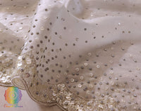 Off White Pure Organza Silk Handwork Saree – Handloom Saree Online India | Elegantt Drapes