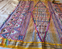 Lambani Handwork Vidarbha Tussar Silk Saree – Handloom Saree Online India | Elegantt Drapes