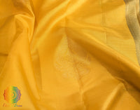 Yellow Pure Kanjivaram Silk Saree – Handloom Saree Online India | Elegantt Drapes