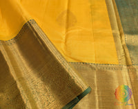 Yellow Pure Kanjivaram Silk Saree – Handloom Saree Online India | Elegantt Drapes