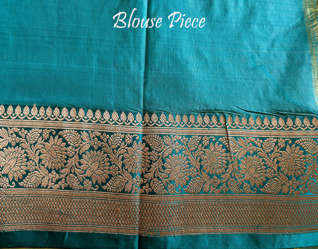 Yellow Banarasi Handloom Katan Silk Saree – Handloom Saree Online India | Elegantt Drapes