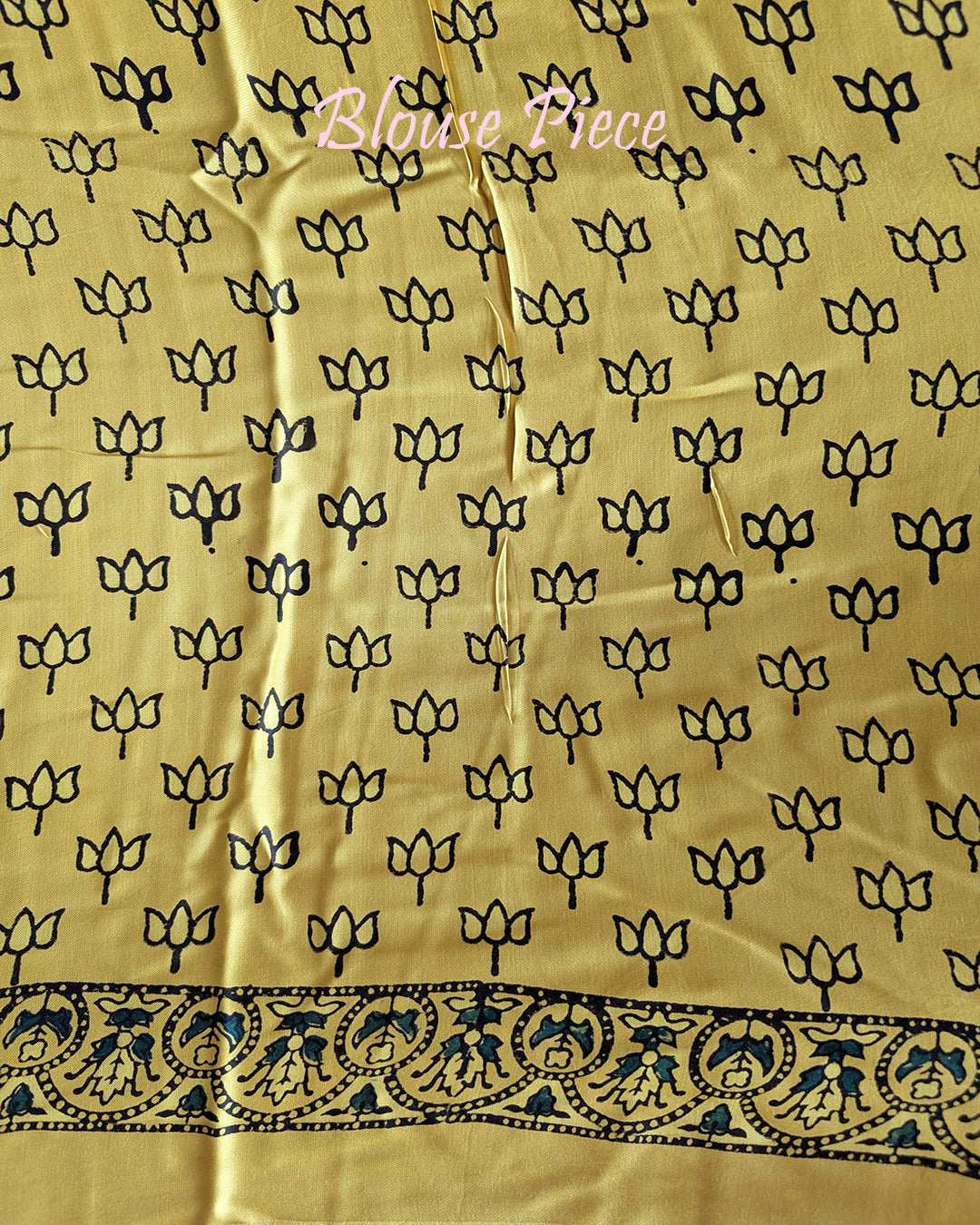 Yellow Modal Silk Ajrakh Saree – Ajrakh Saree Online India | Elegantt Drapes
