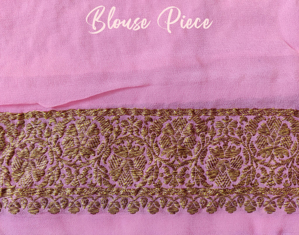 Yellow Banarasi Handloom Pure Khaddi Georgete Saree – Handloom Saree Online India | Elegantt Drapes