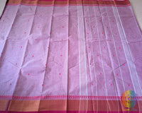 Baby Pink Pure Kanchi Cotton Saree