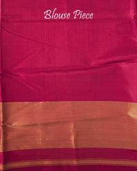 Royal blue pure mulberry silk Rajkot Patola saree blouse