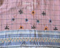 Matching blouse back featuring intricate Lambani hand embroidery