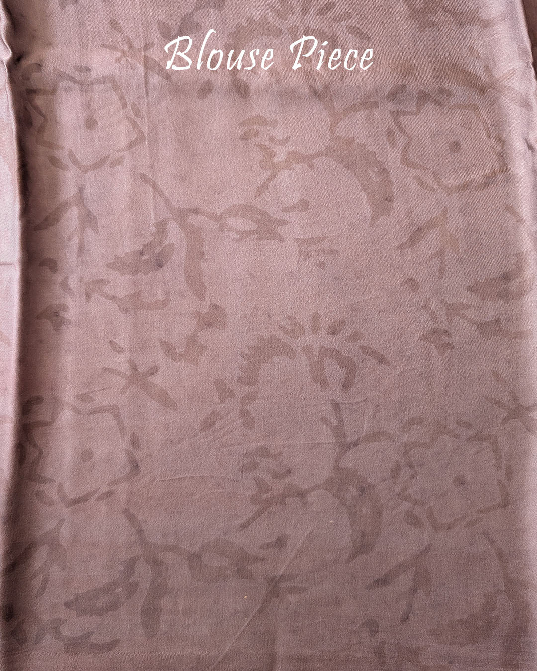 Blouse piece of Blush Pink Nashpal Pomegranate Modal Tussar Saree