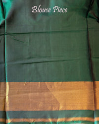 Green pure mulberry silk Rajkot Patola saree blouse