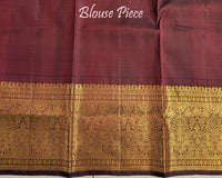 Maroon bridal Kanjivaram silk saree blouse