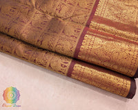 Maroon wedding Kanjivaram silk saree pure silk texture