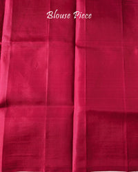 Blouse piece of Multicolor Pure Kanjivaram Handloom Silk Saree