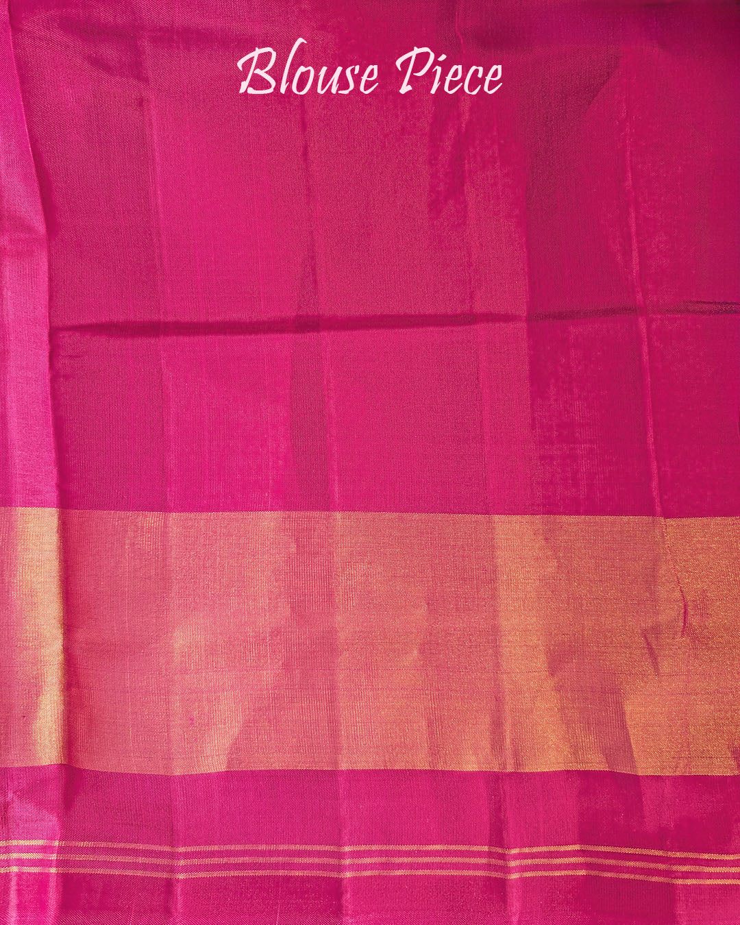 Rani pink pure mulberry silk Rajkot Patola saree blouse