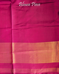 Purple pure mulberry silk Rajkot Patola saree blouse