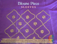 Light Purple Pure Organza Gota Patti Handwork Saree – Handloom Saree Online India | Elegantt Drapes