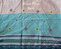 Matching blouse back featuring intricate Lambani hand embroidery