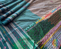 Detailed view of handcrafted Lambani embroidery showcasing traditional artisan craftsmanship