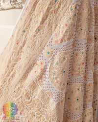 Lightweight georgette dupatta with traditional banarasi weaving