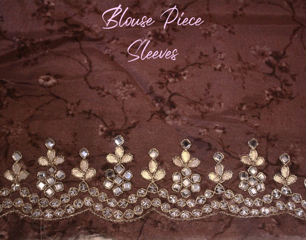 White Floral Printed Pure Organza Gota Patti Saree – Handloom Saree Online India | Elegantt Drapes