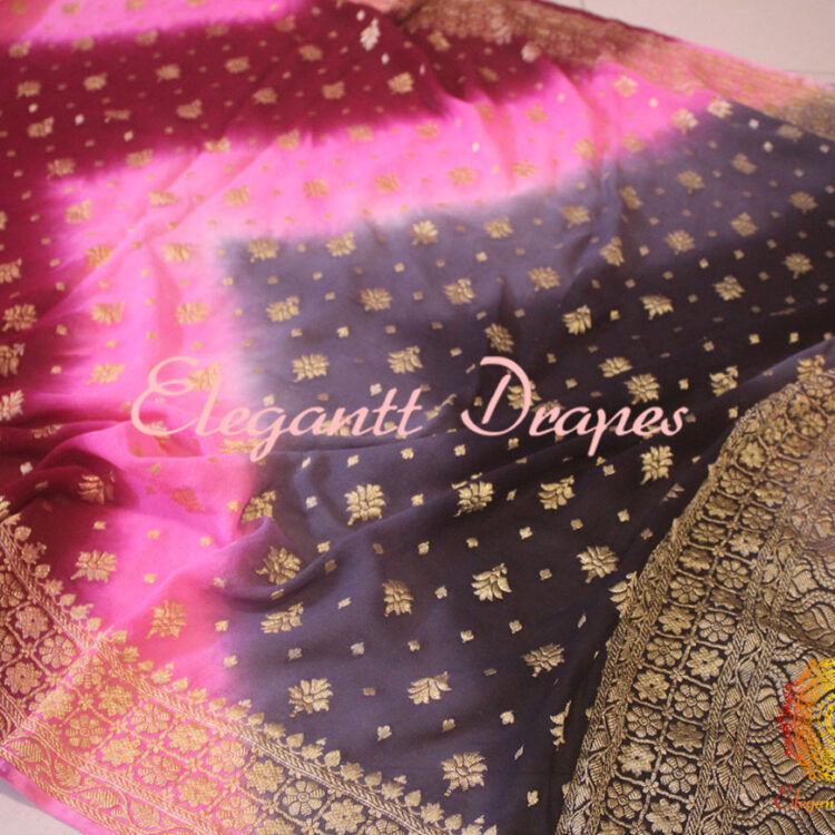 Pretty Banarasi Handloom Pure Georgette Dupatta